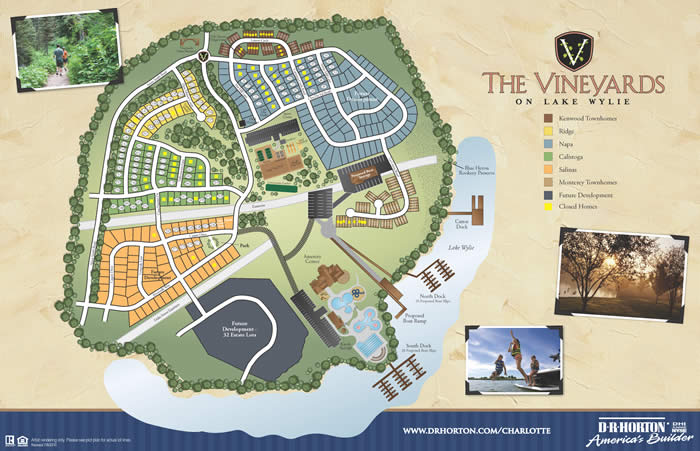 Vineyards on Lake Wylie site map